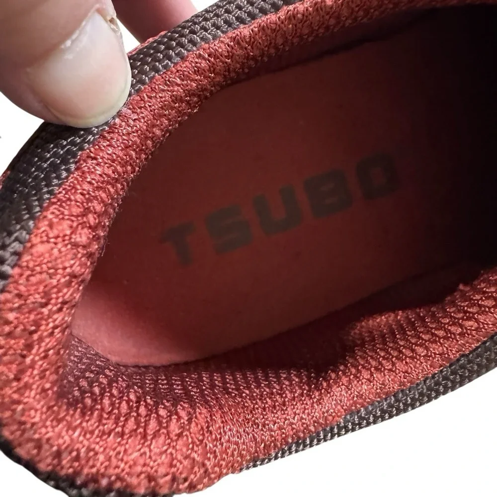 Tsubo Women's Merid Sneaker Leather Brandy Textile Lace Up Athletic Size 8 Shoes